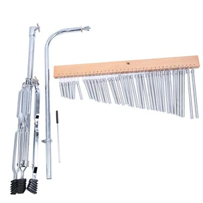 Abbildung von 36 Tone Bar Chimes Musikglocke Einreihiges Windspiel Musikinstrument mit Stativ und Strick Schlagzeug Perkussionsinstrumente
