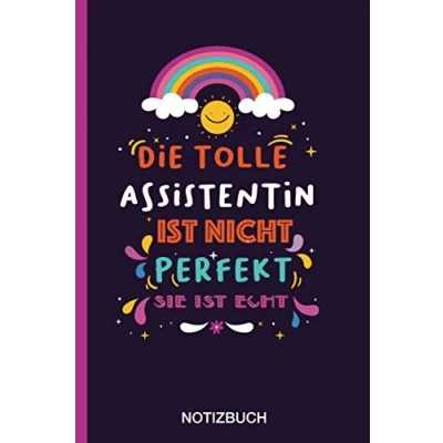 Abbildung von Die tolle Assistentin ist nicht perfekt sie echt: A5 Notizbuch als Geschenk für eine /punktiert Geschenke zum GeburtstagGeburtstagsgeschenk Kollegin