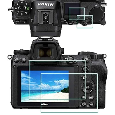 Abbildung von Displayschutzfolie Schutzfolie für Nikon Z7 Z6 Z 6 7 +Oben Kamera,ULBTER 9H Härte LCD Gehärtetes Glas,[2+2 Stück]