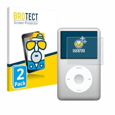 Abbildung von BROTECT Entspiegelungs Schutzfolie für iPod classic Gen 5 7 (2 Stück) Matte Displayschutz Folie, Anti Reflex, Fingerprint
