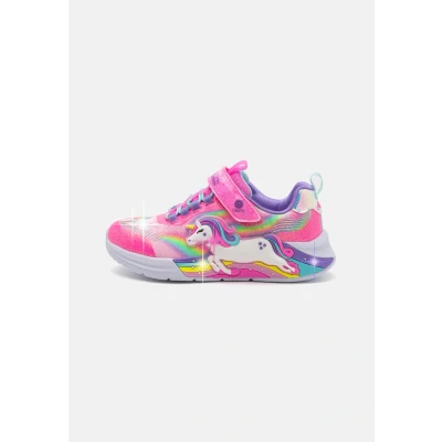 Abbildung von Skechers Unicorn Chaser Sneaker low Pink sparkle/multicoloured für Kinder, Größe: 21, sparkle/multi coloured Schuhe