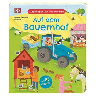 Abbildung von Aufgeklappt und viel entdeckt! Auf dem Bauernhof: Was passiert Bauernhof? Ein Pappbilderbuch mit 85 Klappen. Für Kinder ab 3 Jahren