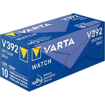 Abbildung von VARTA 4 x Silberoxid Batterien für Uhren V392 (SR41) SR736SW High Drain