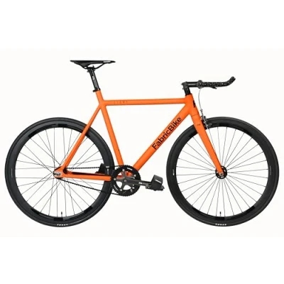Abbildung von FabricBike Light Fixed Gear Fahrrad, Single Speed Fixie Starre Nabe, Aluminium Rahmen und Gabel, Räder 28&quot;, 4 Farben, 3 Größen, 9.45 kg (Größe M) (M 54cm, Army Orange)