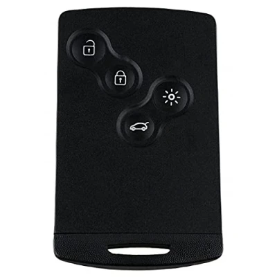Abbildung von Liamgate Schlüsselgehäuse passend für Renault Koleos Captur Clio Duster Espace Fluence Grand Scenic Kadjar Kangoo Laguna Latitude Logan Master Megane mit 4 Tasten