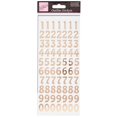 Abbildung von Anita&#039;s Konturensticker, Klebefolie, rose gold, 29.22 x 10.55 0.070000000000000007 cm