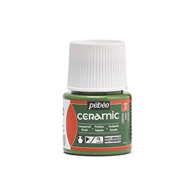 Abbildung von Pébéo Ceramic Deckende Farbe für Terrakotta, Keramik und Fayence Flakon 45 ml Grün