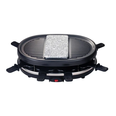 Abbildung von Raclette RP80 für 8 Personen mit Granitsteinplatte und Grill