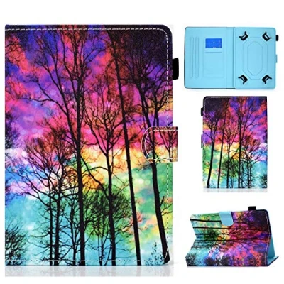 Abbildung von Universelle Hülle für 7 Zoll Tablet, Schutzhülle aus Leder Fire 7, Huawei MediaPad T3 &quot;, Fusion5 7&quot;, Galaxy Tab A 7.0, Lenovo E7 / Tab3 Essential