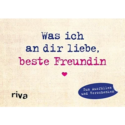 Abbildung von Was ich an dir liebe, beste Freundin Miniversion: Zum Ausfüllen und Verschenken