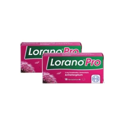 Abbildung von LORANOPRO 5 mg Filmtabletten Doppelpackung (2x18St)