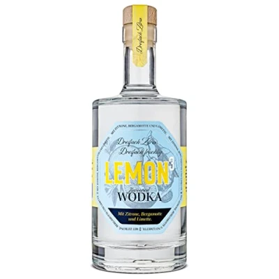 Abbildung von WAJOS Lemon3 Wodka 500ml, 40% vol, Aromatisierter mit Zitrone, Bergamotte &amp; Limette, das perfekte Geschenk