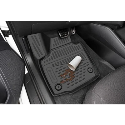 Abbildung von Element Passgenaue Premium 3D Gummimatten Fussmatten passend für RENAULT Scenic III 2009 2016, 3 tlg. (grau)