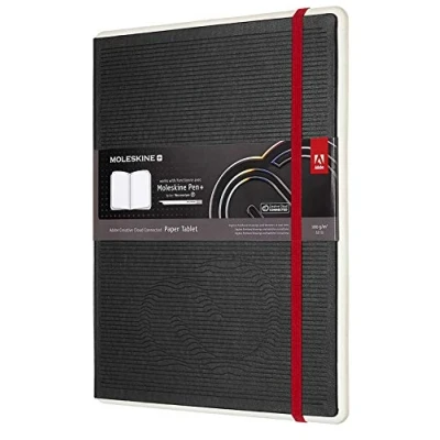 Abbildung von Moleskine, Notebook Adobe Creative Cloud Paper Tablet, Digital with White Pages Suitable to Use Pen Moleskine +, Black Color Extra Large Size 19 x 25 cm