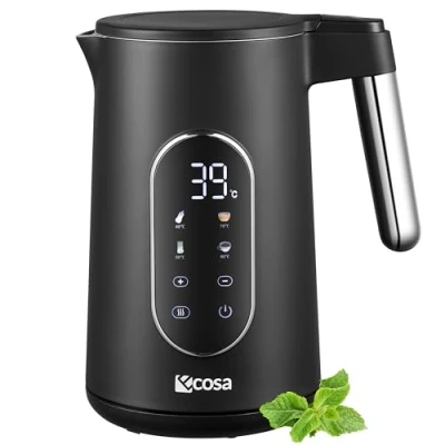Abbildung von ecosa Wasserkocher EO 693, 1.7 l, 2200 W, Integrierter Edelstahlfilter