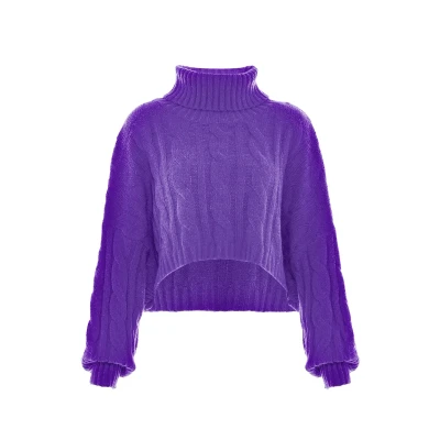 Abbildung von myMo Strickpullover, Damen, Größe: XL/XXL, Lila