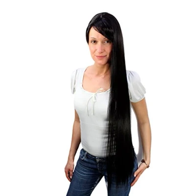 Abbildung von WIG ME UP 9293L 2 Perücke schwarz märchenhaft extra lang glattes Haar