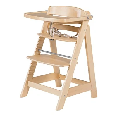 Abbildung von roba® Hochstuhl Treppenhochstuhl Sit Up FUN, natur, inkl. abnehmbarem Essbrett und Bügel