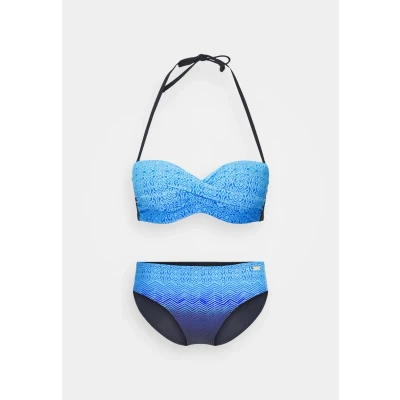 Abbildung von Lascana WIRE Bandeau SET Bikini, Damen, Größe: 34xD, Blue