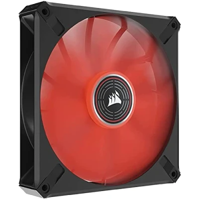 Abbildung von Corsair ML140 LED ELITE, 140mm PWM Lüfter mit LEDs (CORSAIR AirGuide Technologie, Magnetschwebelager, Bis zu 1.600 U/min, acht helle LEDs, Geräuscharm, Hoher Luftstrom) Einzelpackung Rot