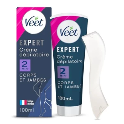 Abbildung von VEET Expert Enthaarungscreme für hartnäckige Haare Körper &amp; Beine Wirkt in 2 Minuten 100 ml