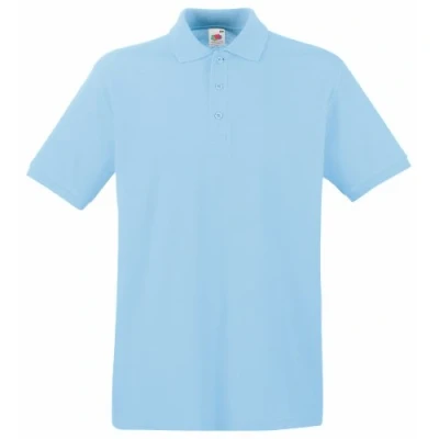 Abbildung von Fruit of The Loom Herren Poloshirt, Himmelblau, 56