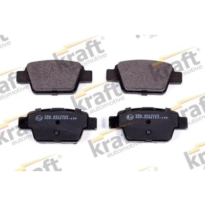 Abbildung von KRAFT 6003325 Bremsbelagsatz Hinterachse FIAT: Stilo Schrägheck, BRAVO 2, Multi Wagon, ALFA ROMEO: MiTo, LANCIA: DELTA 3