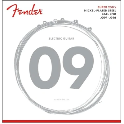 Abbildung von Fender Saiten, E Gitarren Saiten Super 250LR 9 46 Nickel Plated Steel