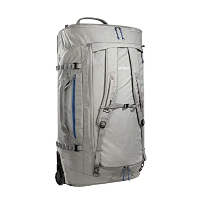 Abbildung von Tatonka Trolley Duffle Roller 140 L Faltbare Reisetasche mit Rollen und Rucksackfunktion In eigener Deckeltasche verstaubar Liter Volumen (grey)