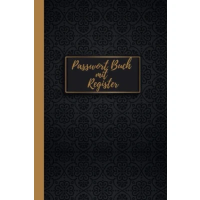 Abbildung von Passwort Buch mit Register: Alphabetischem Register