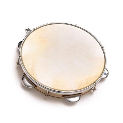 Abbildung von 30cm Capoeira Leather Pandeiro Drum Tambourine Samba Brasil Wood Music Instrument 12&quot;