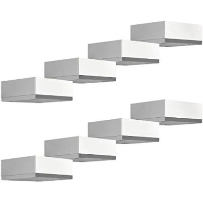 Abbildung von 8 Stück Möbelfüße MOTEL 25 mm 65 x Chrom poliert Schrankfüße aus Aluminum von Sotech