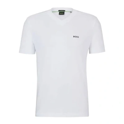 Abbildung von BOSS Herren Tshirt basic, Herren, Größe: Small, Weiss