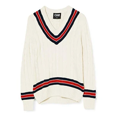 Abbildung von GUNN &amp; MOORE Cricket Pullover, marineblau / rot, S