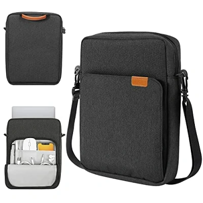 Abbildung von TiMOVO 9 11&quot; Funda para Tableta Con Correa de Hombro iPad 10ª Gen. 10.9&quot;, 9ª/8ª/7ª 10.2&quot;, Air 11/Air 5ª/4ª 10.9&quot;,Galaxy Tab A9+/A9 Plus 11&quot;, Schwarz&amp;Grau