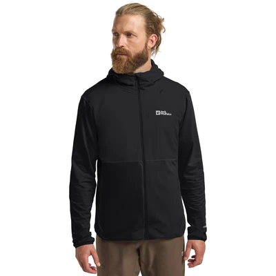 Abbildung von Jack Wolfskin Prelight Trail Hoody Sweatjacke, Herren, Größe: Large, Black