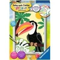 Abbildung von Ravensburger Malen nach Zahlen CreArt, Tukan im Dschungel, Made in Europe, FSC® schützt Wald weltweit