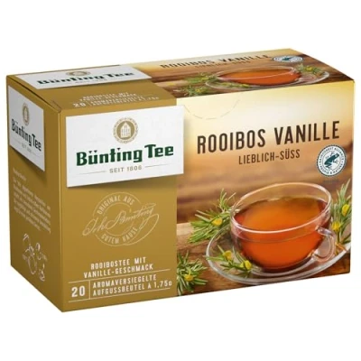 Abbildung von Bünting Tee Rooibos Vanille 20x1.75 g Beutel, 12er Pack (12 x 35 g)