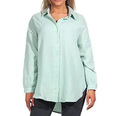 Abbildung von ONLY Damen ONLTHYRA Oversized Shirt NOOS WVN 15267998 ,Harbor Gray ,M