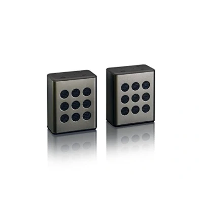 Abbildung von Lenco tragbares Stereo BTP 200 Stereolautsprecher Set 2 x 2,5 Watt RMS inkl. USB Kabel und AUXKabel, schwarz