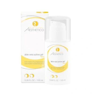 Abbildung von Aesthetico Feuchtigkeitsgel Aloe Vera Active Gel Feuchtigkeitsmaske 100 ml, 1 tlg.