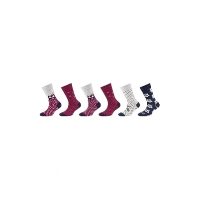 Abbildung von camano Online Children 6 PACK Socken für Kinder, Größe: 27 30, Chalk/pink melange