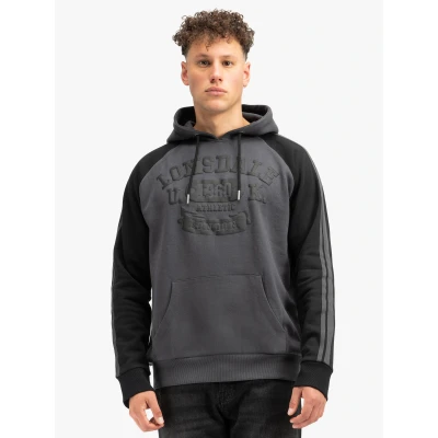 Abbildung von Lonsdale Herren Kapuzensweatshirt Normale Passform LINNFOOTS Anthracite/Black 3XL