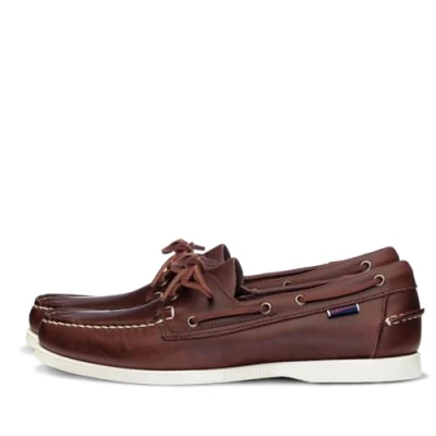 Abbildung von Docksides Bootsschuh Herren brown oiled waxy leather