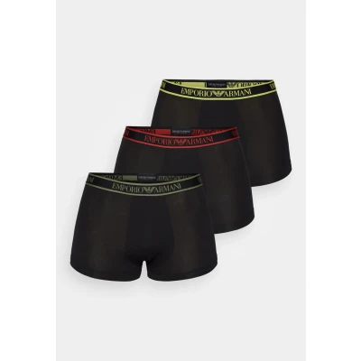 Abbildung von Emporio Armani Herren CORE Logoband 3 Pack Trunk Badehosen, Nero/Nero/Nero, S (3er Pack)