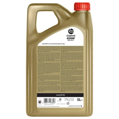 Abbildung von Castrol Edge R 0W 40 5l Motoröl 15F73A RENAULT: Clio 3, TWINGO 2, 4 Schrägheck