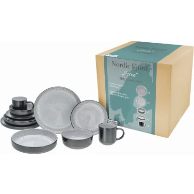 Abbildung von CreaTable Kombiservice &quot;Nordic Fjord&quot;, (Set, 10 tlg.), je 2 Speiseteller, Suppenteller, Dessertteller, Schalen, Kaffeebecher