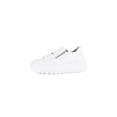 Abbildung von Gabor Damen Low Top Sneaker, Frauen Halbschuhe,Best Fitting,schnürschuhe,schnürer,Ugly Sneaker,Chunky Sneaker,dad Shoes,Weiss,37 EU / 4 UK