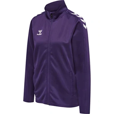 Abbildung von Hummel HML CORE XK POLY Trainingsjacke, Damen, Größe: Small, Acai white