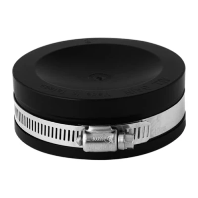 Abbildung von AquaForte PVC Elastomer, flexible Endkappe, Ø 90 mm/ 3&quot; (Klemmbereich 82 mm), enorm flexibel!